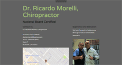 Desktop Screenshot of doctormorelli.com